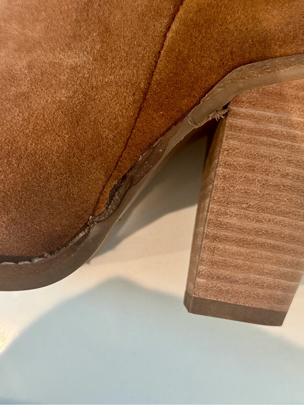 Dingo Ladies Primadonna Suede Snip Toe Brown Tall Western Boots - Picture 3 of 11